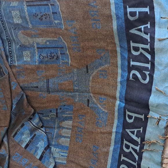 Elegant Excellent Preowned Paris Shawl - Picture 4 of 5